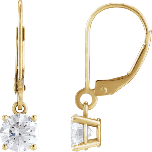 Maren Diamond Drop Earrings - 14K Yellow Gold