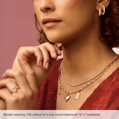 Tatum Diamond Tennis Necklace
