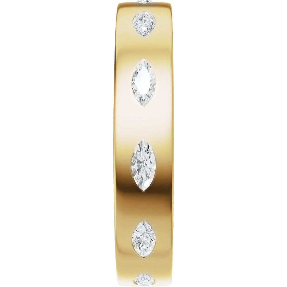 Reese Marquise Diamond Band - 14K Yellow Gold