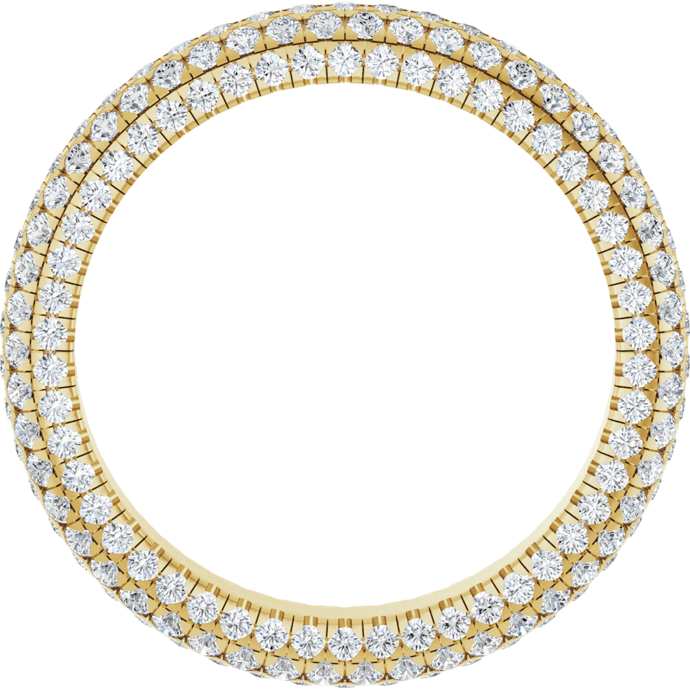Geneva Diamond Band - 14K Yellow Gold