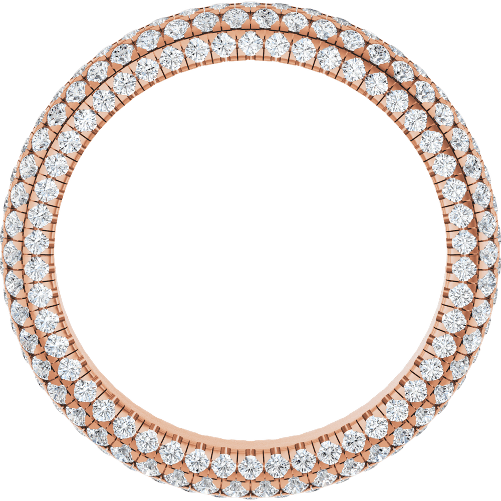 Geneva Diamond Band - 14K Rose Gold