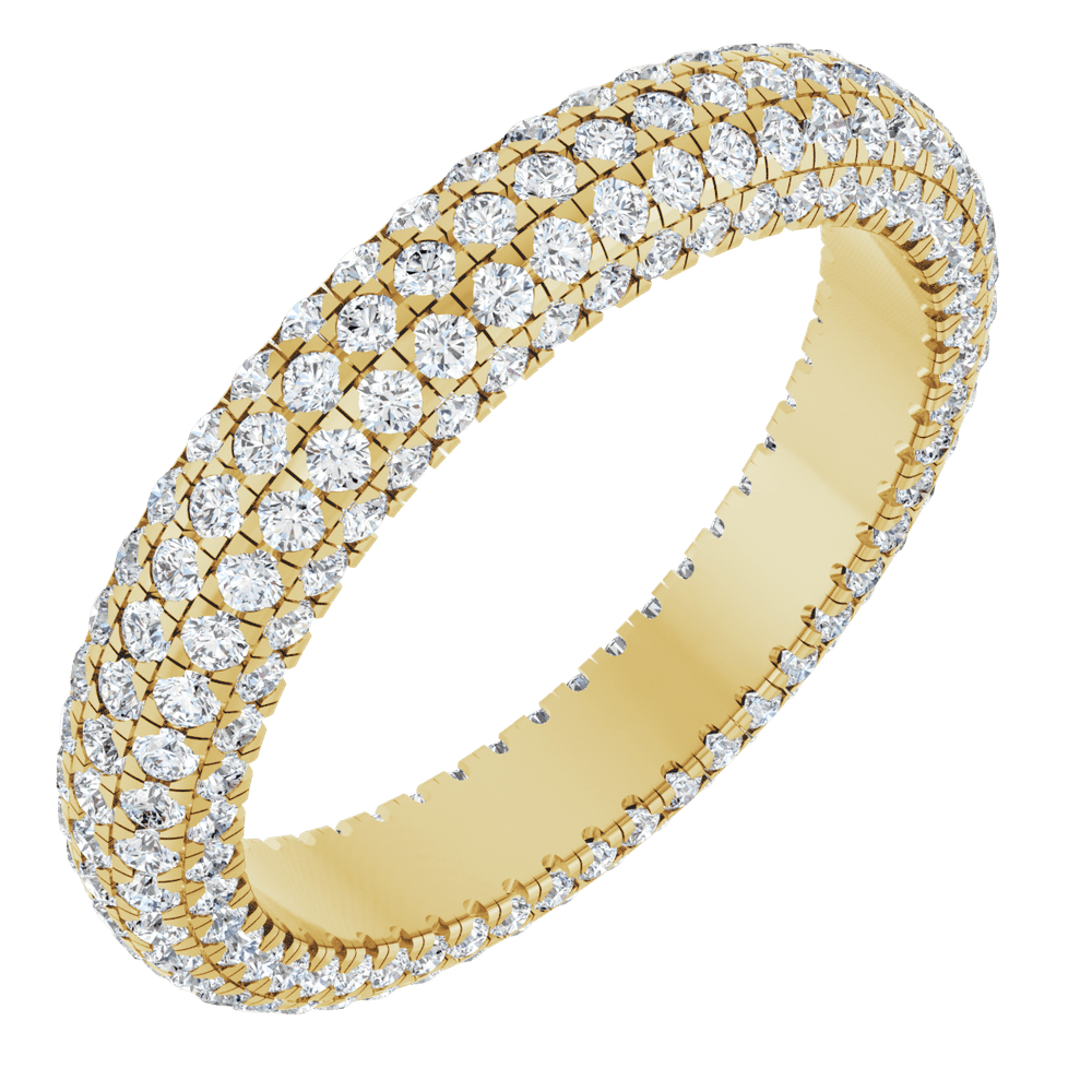 Geneva Diamond Band - 14K Yellow Gold
