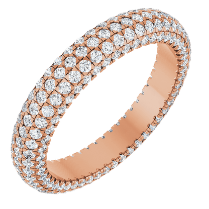 Geneva Diamond Band - 14K Rose Gold