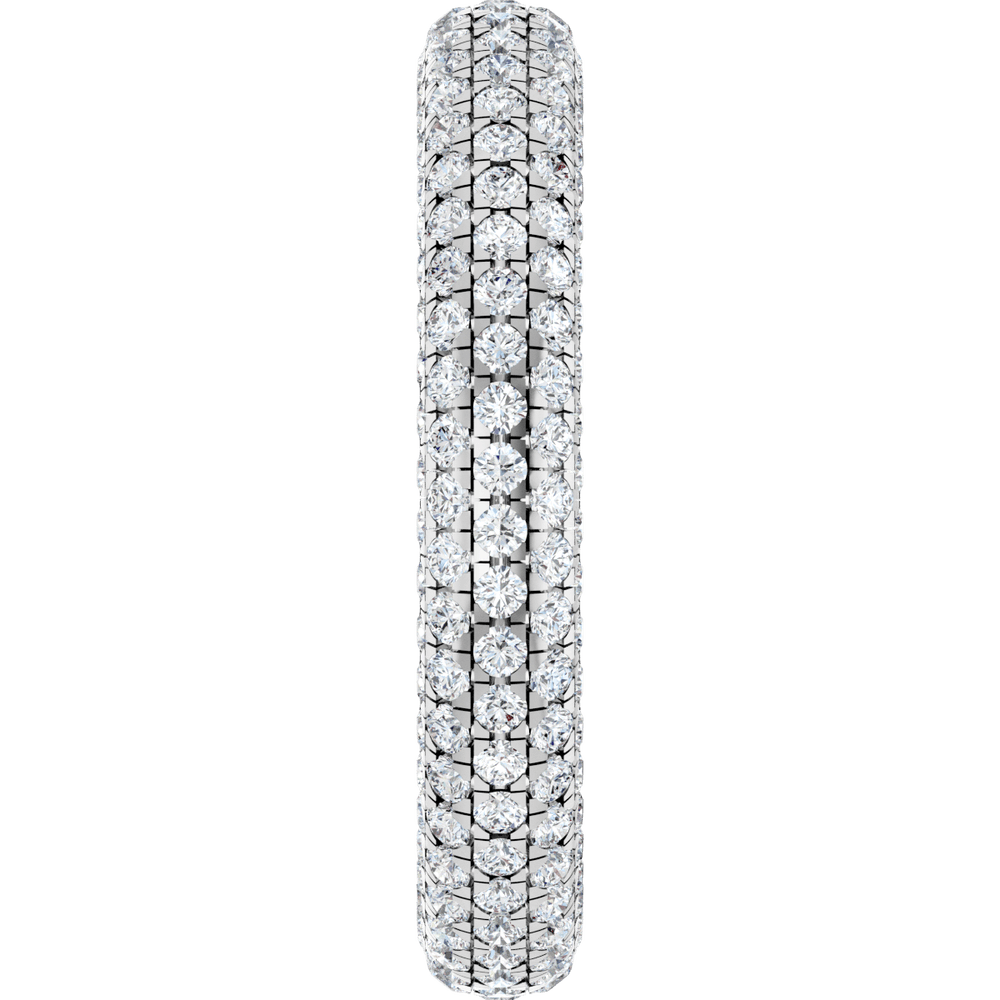 Geneva Diamond Band - 14K White Gold / Platinum