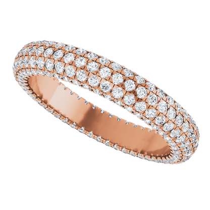 Geneva Diamond Band - 14K Rose Gold