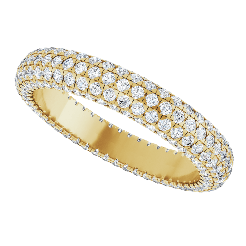 Geneva Diamond Band - 14K Yellow Gold