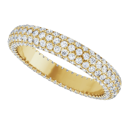 Geneva Diamond Band - 14K Yellow Gold