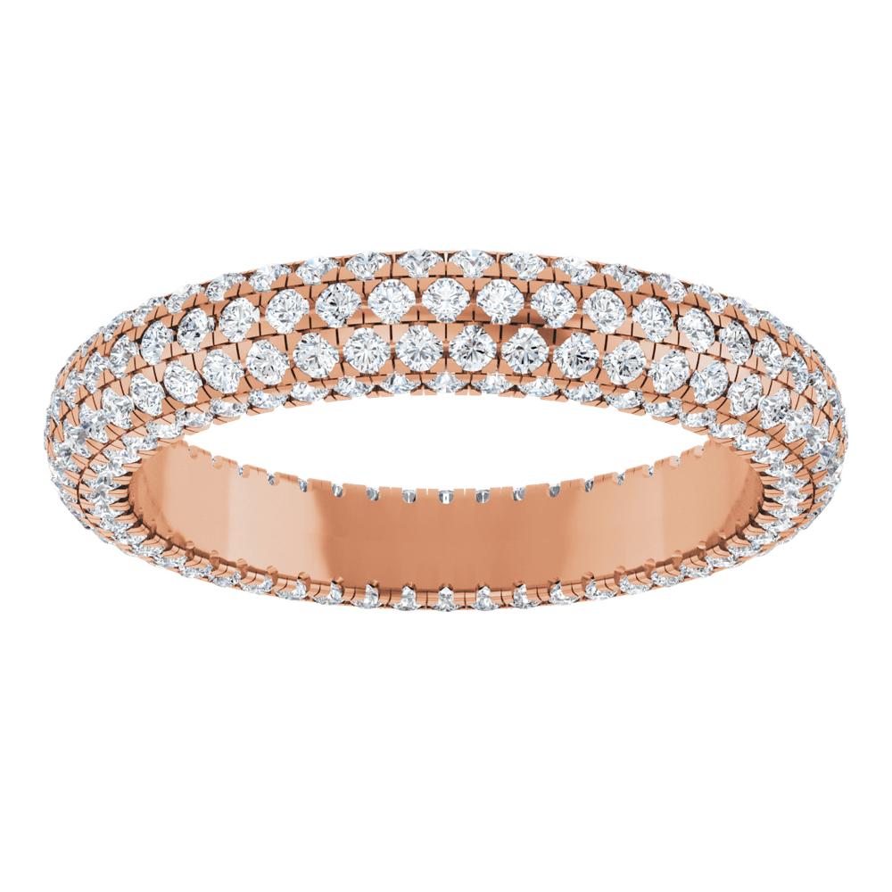 Geneva Diamond Band - 14K Rose Gold