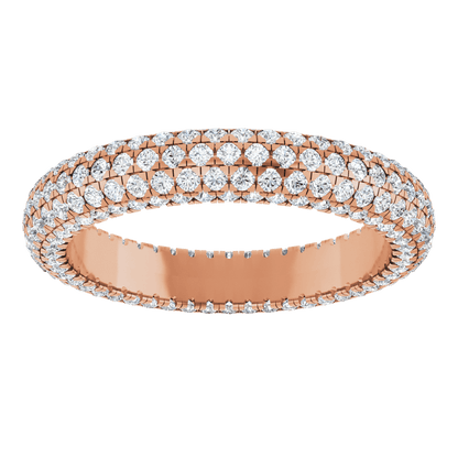 Geneva Diamond Band - 14K Rose Gold