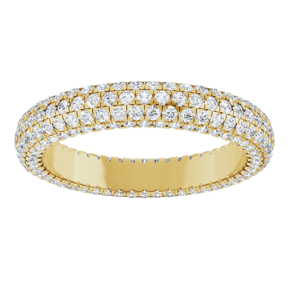 Geneva Diamond Band - 14K Yellow Gold