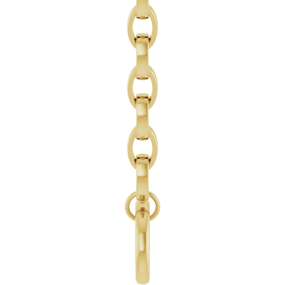 Gold-Plated Circle Charm Necklace