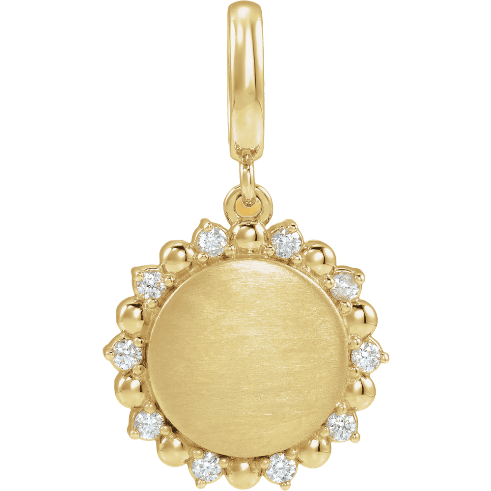 Mini Sunshine Charm - 14K Yellow Gold