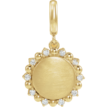 Mini Sunshine Charm - 14K Yellow Gold