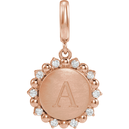 Mini Sunshine Charm - 14K Rose Gold