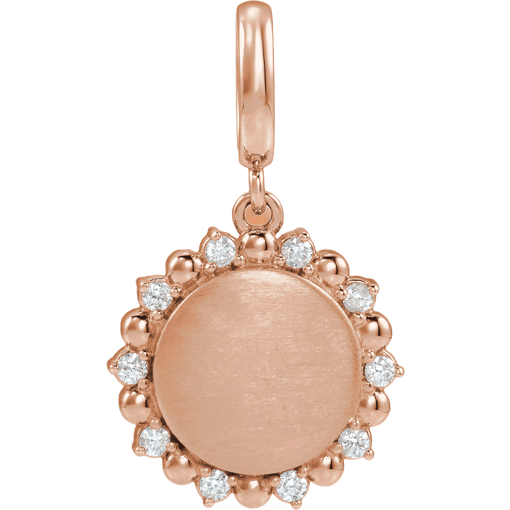 Mini Sunshine Charm - 14K Rose Gold
