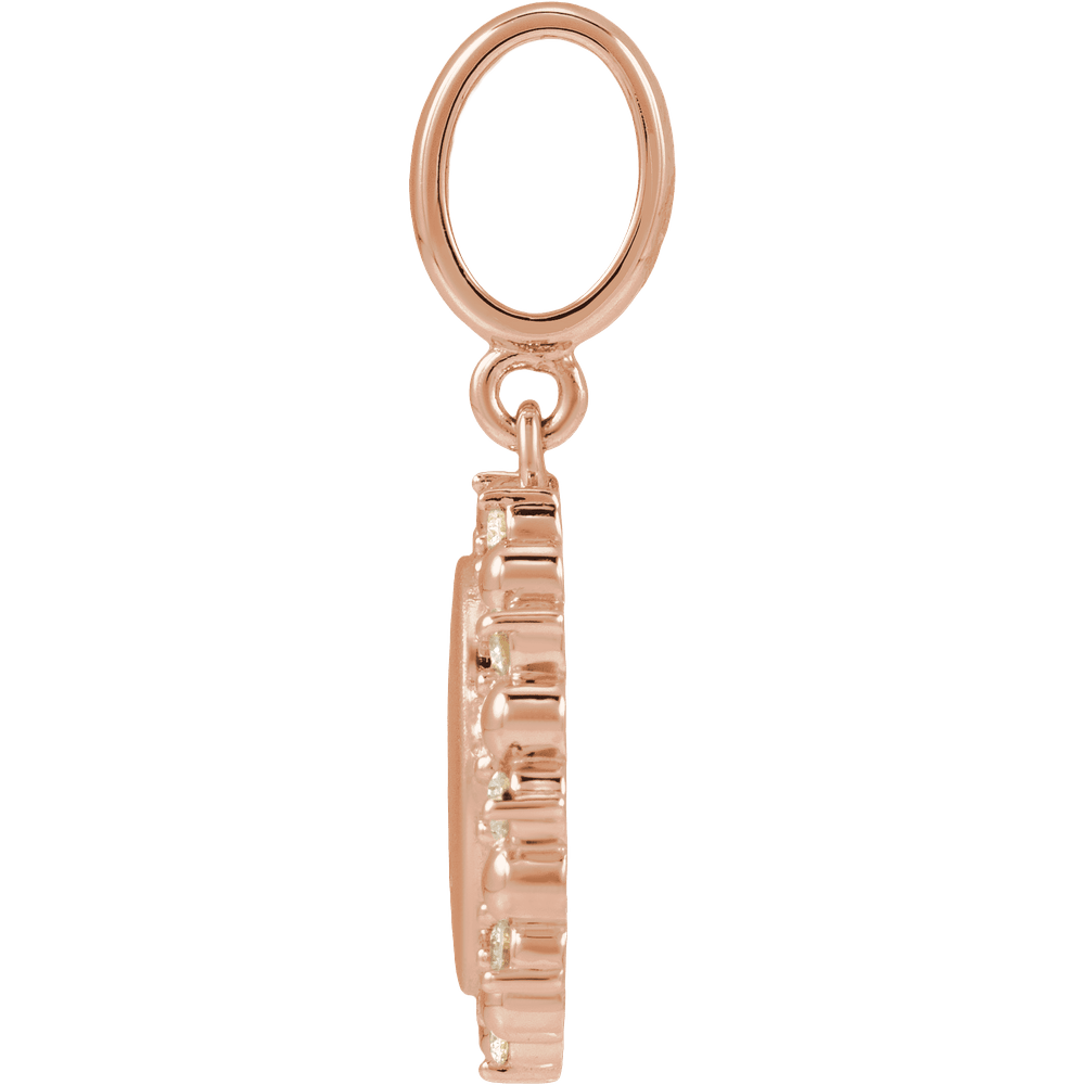 Mini Sunshine Charm - 14K Rose Gold