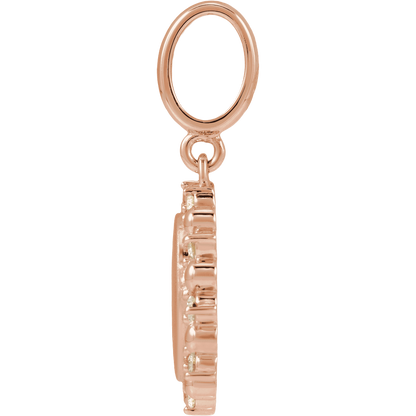 Mini Sunshine Charm - 14K Rose Gold