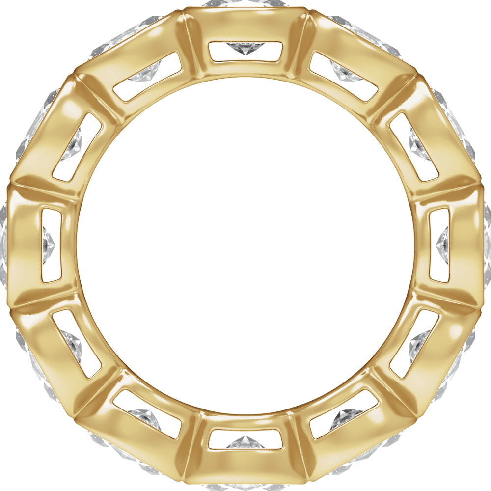Collins Lab Diamond Bezel Eternity Band - Oval - 14K Yellow Gold