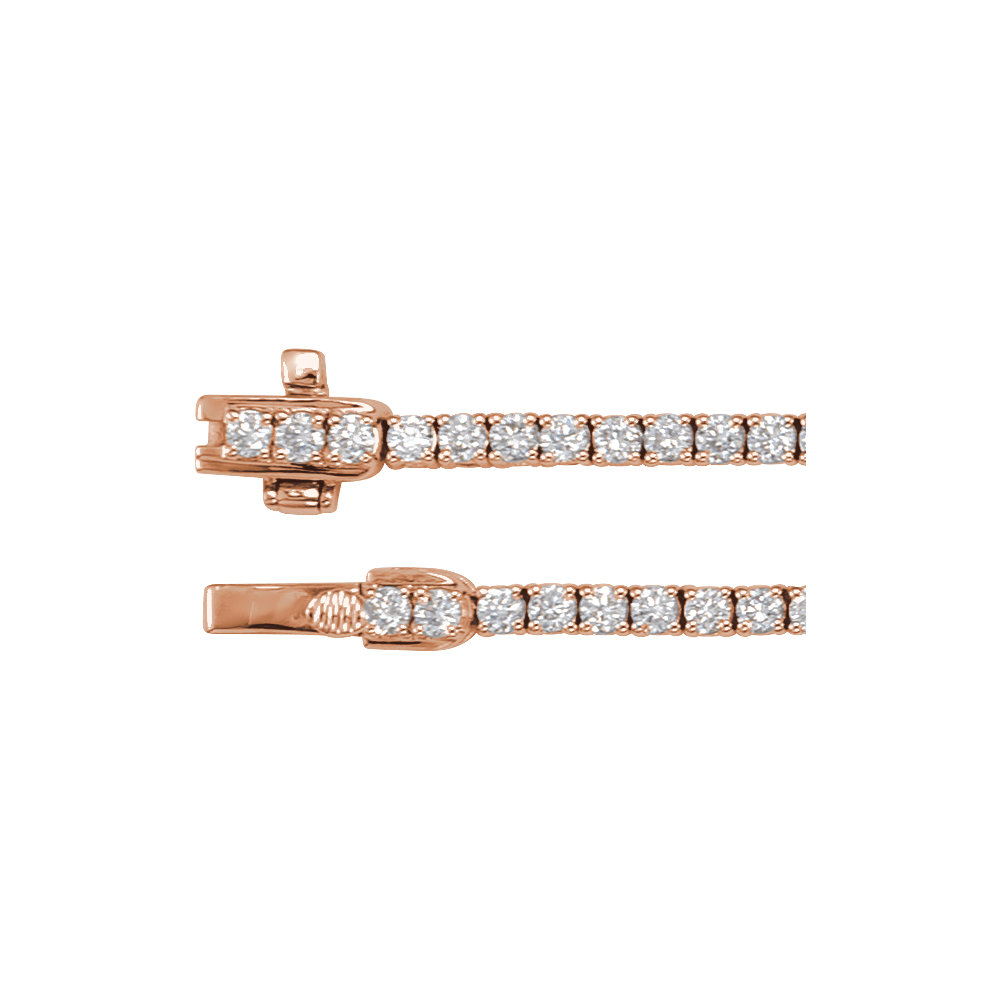 Aniston Lab Diamond Tennis Necklace - 14K Rose Gold