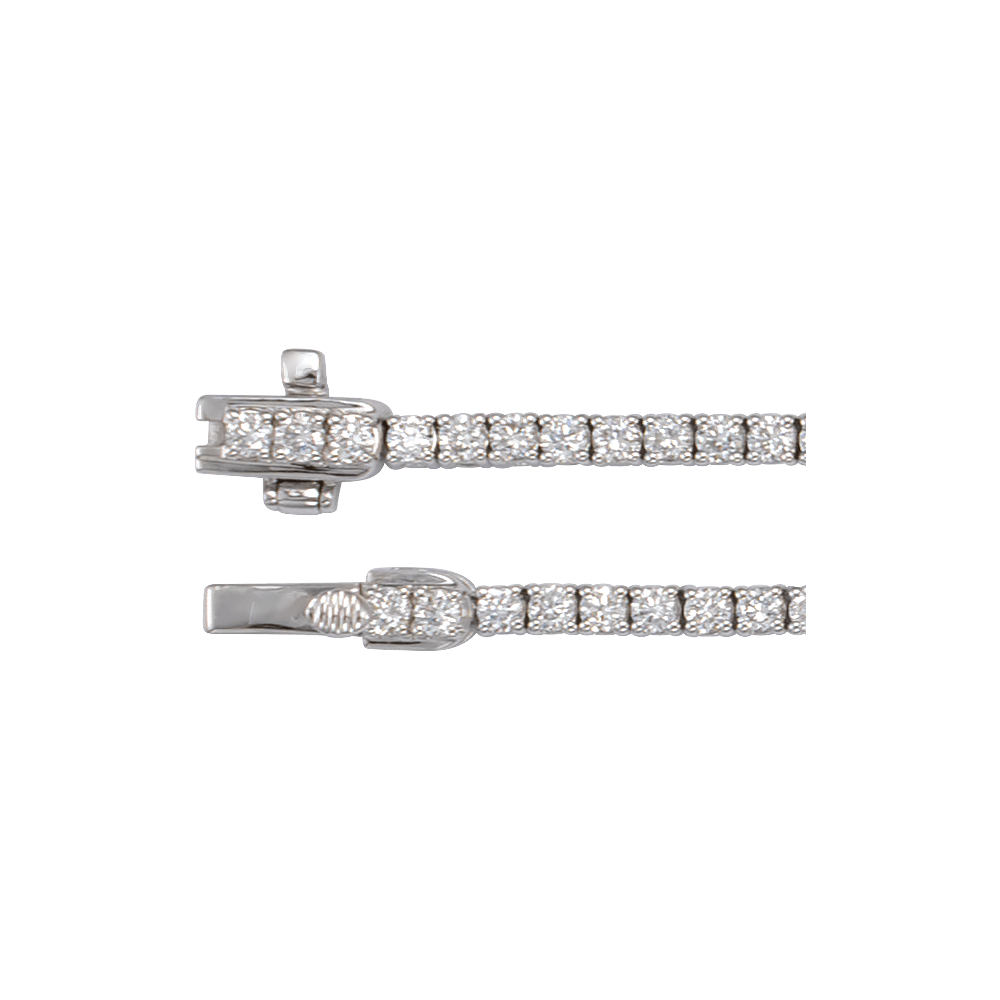 Aniston Lab Diamond Tennis Necklace - 14K White Gold