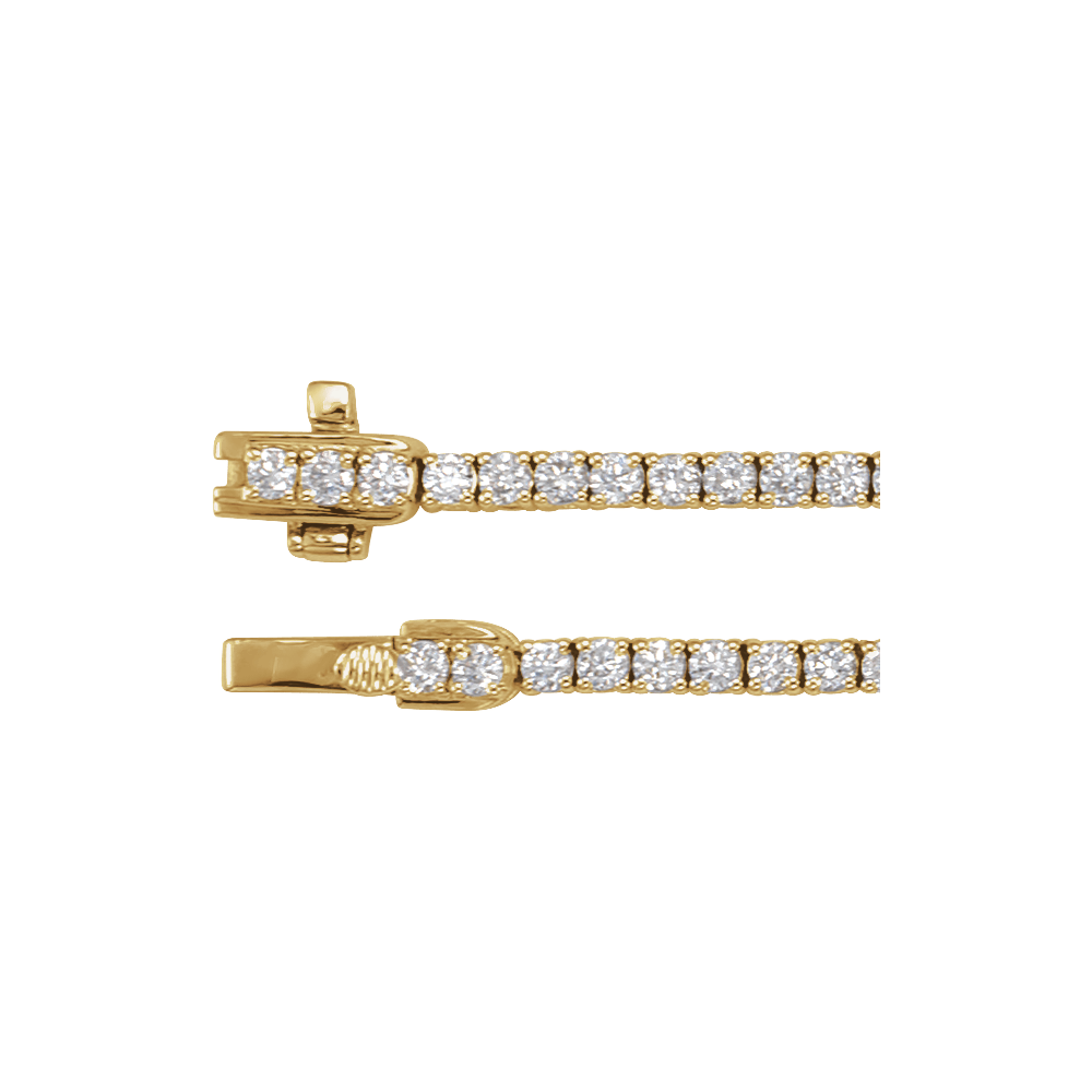 Aniston Lab Diamond Tennis Necklace - 14K Yellow Gold