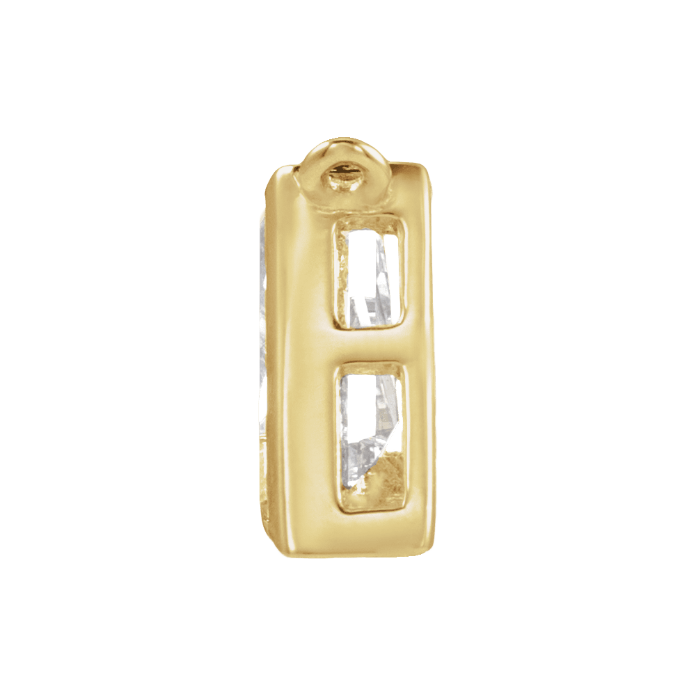 Bezel Lab Diamond Letter Charms