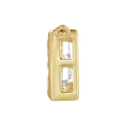 Bezel Lab Diamond Letter Charms