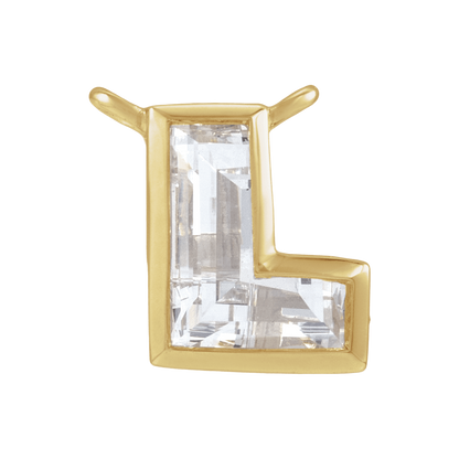Bezel Lab Diamond Letter Charms