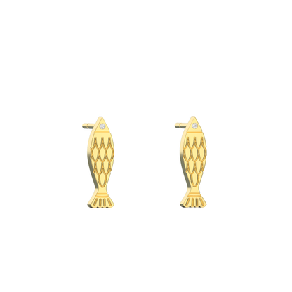 Benoit Fishscale Studs