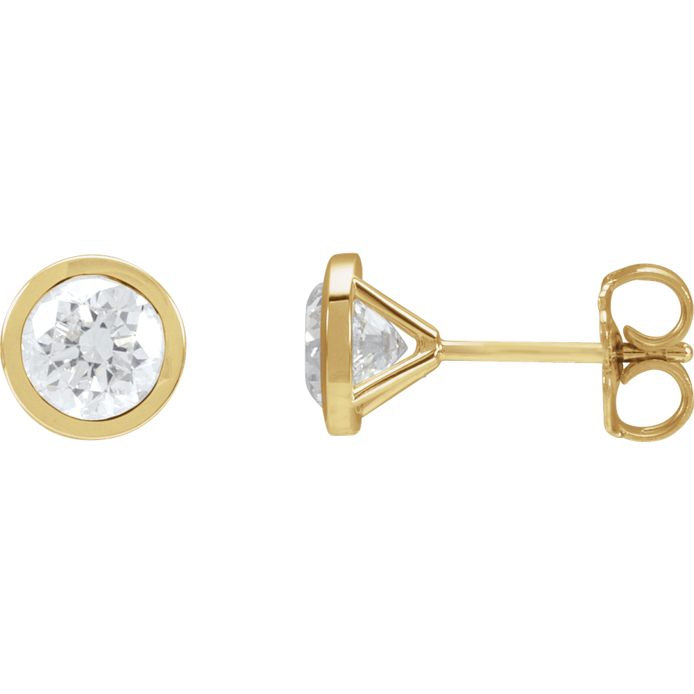 Cocktail Stud Lab Diamond Earrings