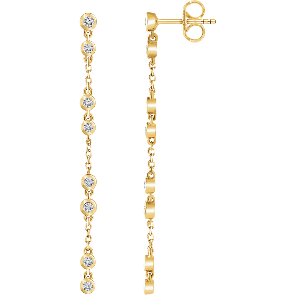 Willa Chain Earrings - 14K Yellow Gold
