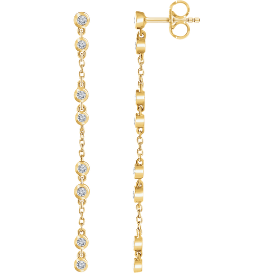 Willa Chain Earrings - 14K Yellow Gold