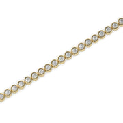 Bezel Diamond Tennis Bracelet