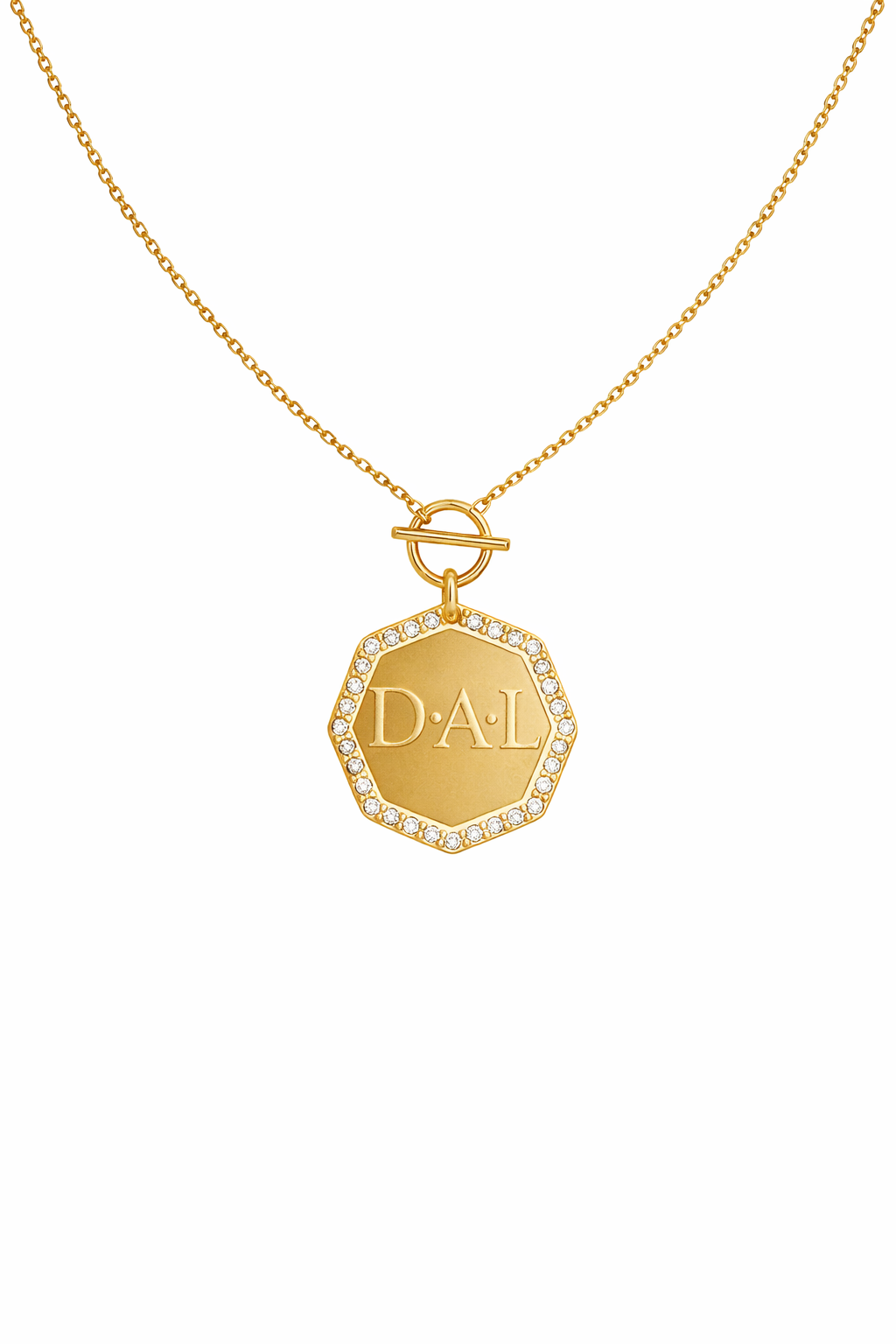 Blair Engravable Hexagon Charm Necklace