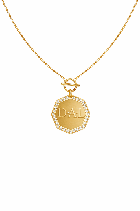Blair Engravable Hexagon Charm Necklace