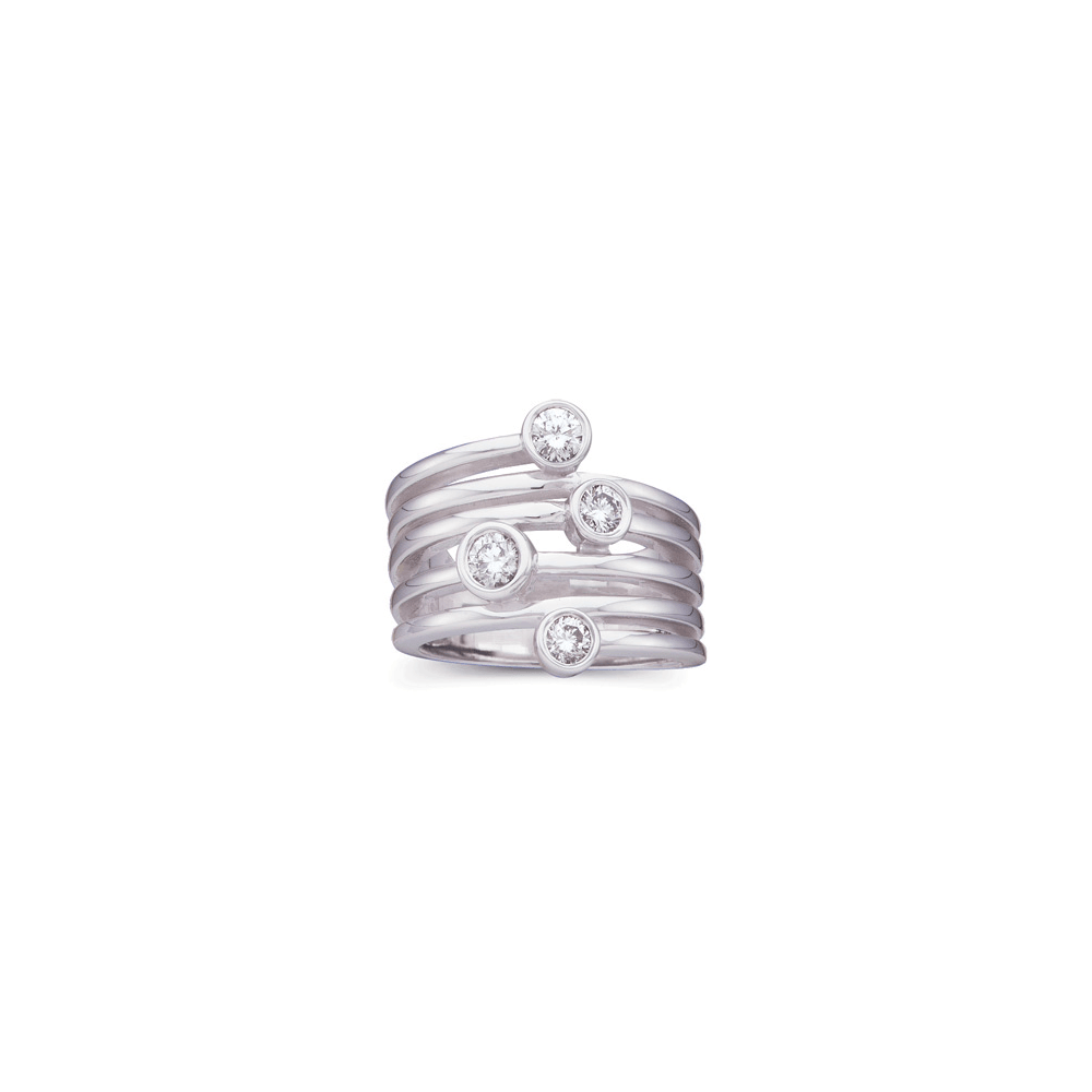 Dottie Spiral Diamond Ring