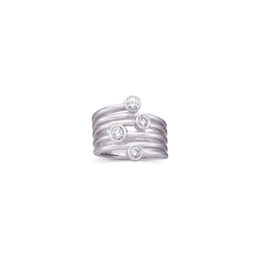 Dottie Spiral Diamond Ring
