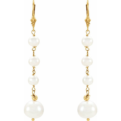 Camille Drop Pearl Earrings
