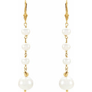 Camille Drop Pearl Earrings