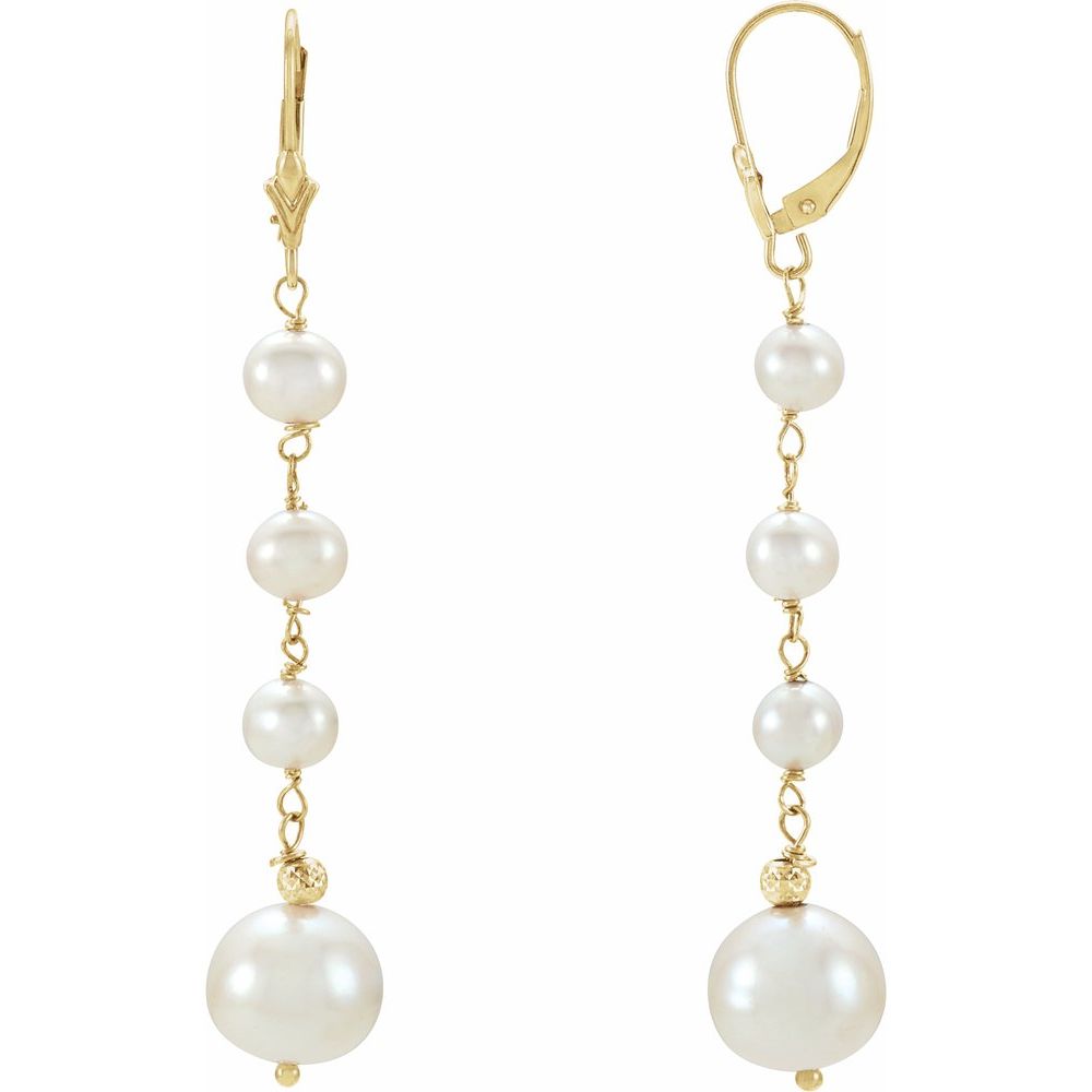 Camille Drop Pearl Earrings