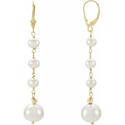 Camille Drop Pearl Earrings