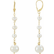 Camille Drop Pearl Earrings