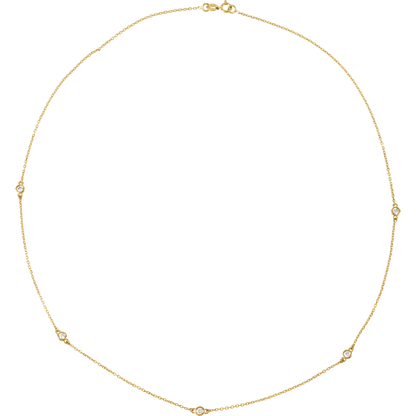 Lennon Lab Diamond Station Necklace