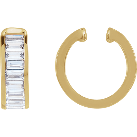 June Baguette Lab Diamond Ear Cuff