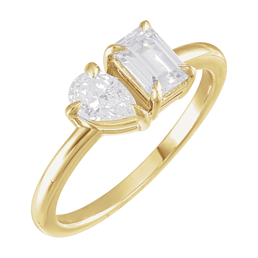 Pippa Two Stone Lab Diamond Ring