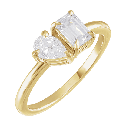 Pippa Two Stone Lab Diamond Ring
