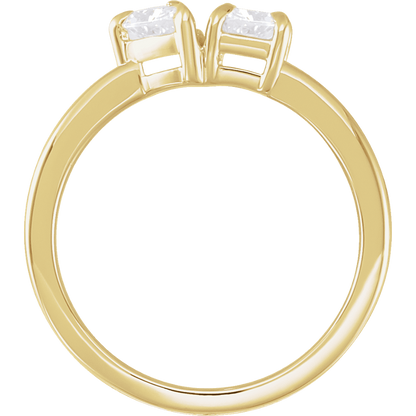 Pippa Two Stone Lab Diamond Ring