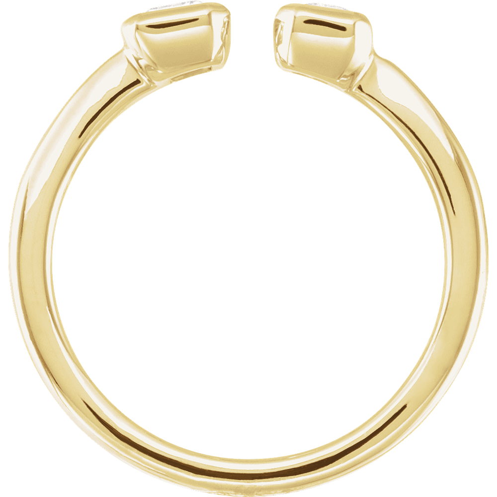 2 Stone Lab Diamond Ring