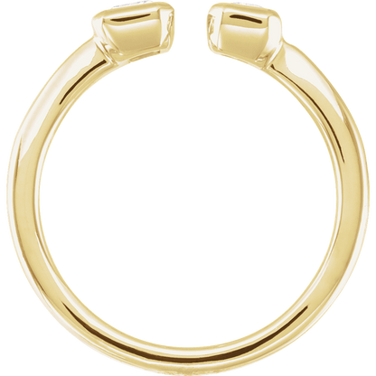 2 Stone Lab Diamond Ring