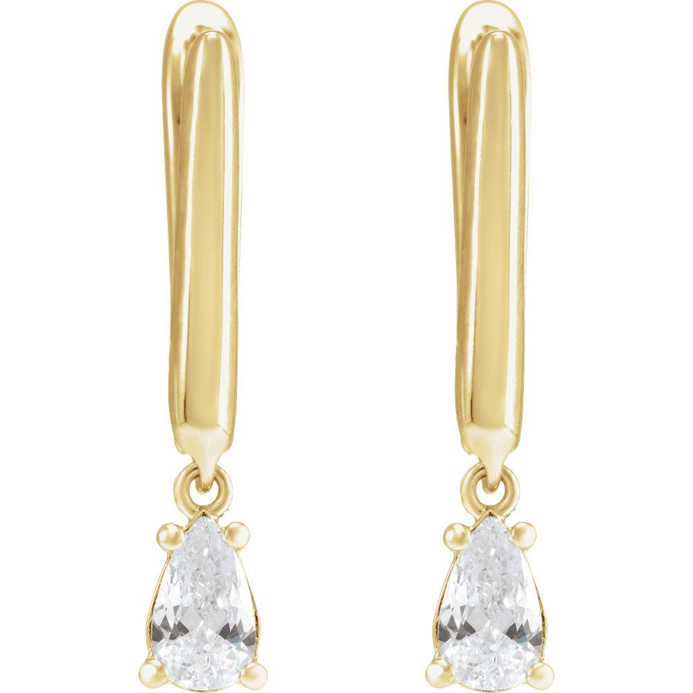 Maggie Lab Diamond Pear  Earring